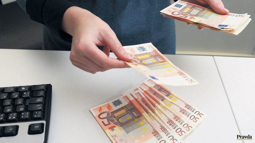 euro, bankovky, peniaze, mzda