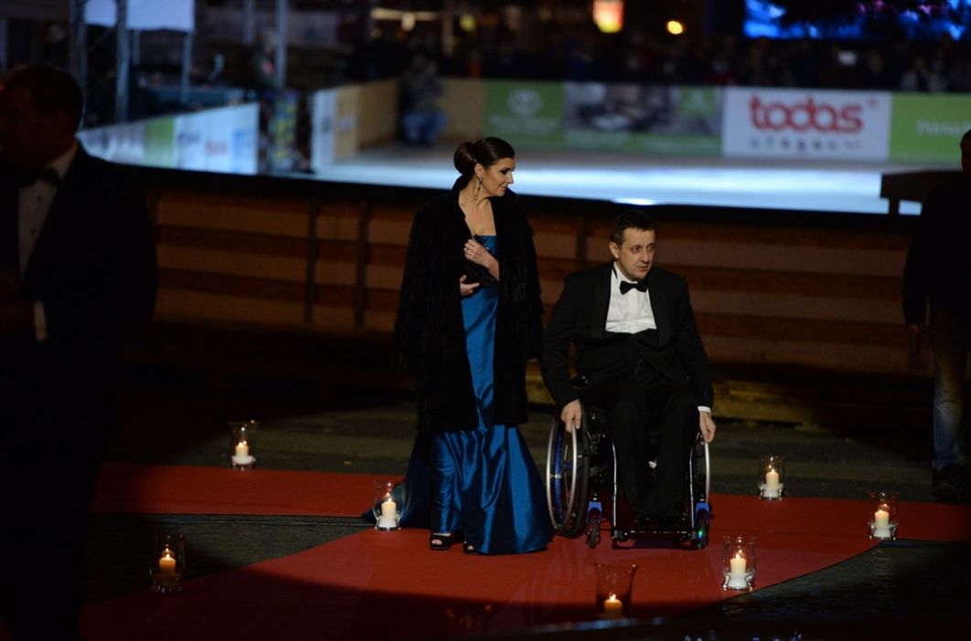 Paralympijský športovec Ján Riapoš a poslankyňa...