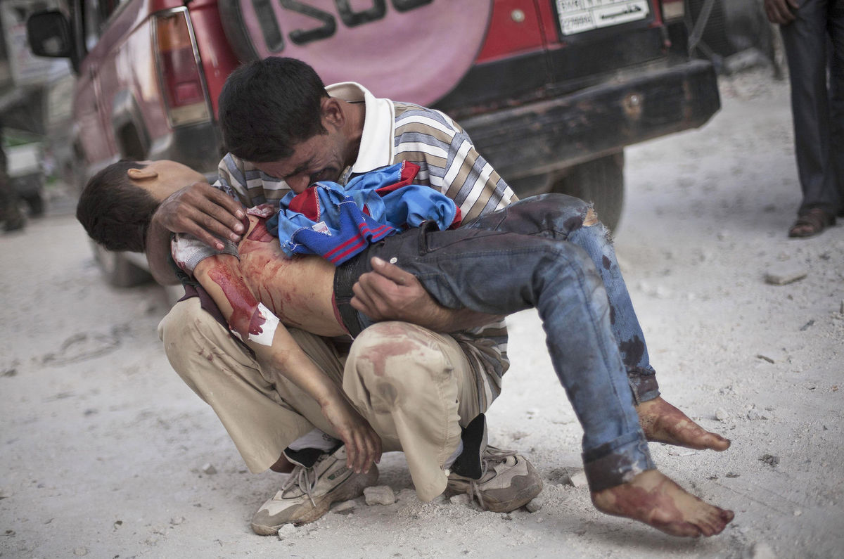Sýria, vojna, mŕtvy syn