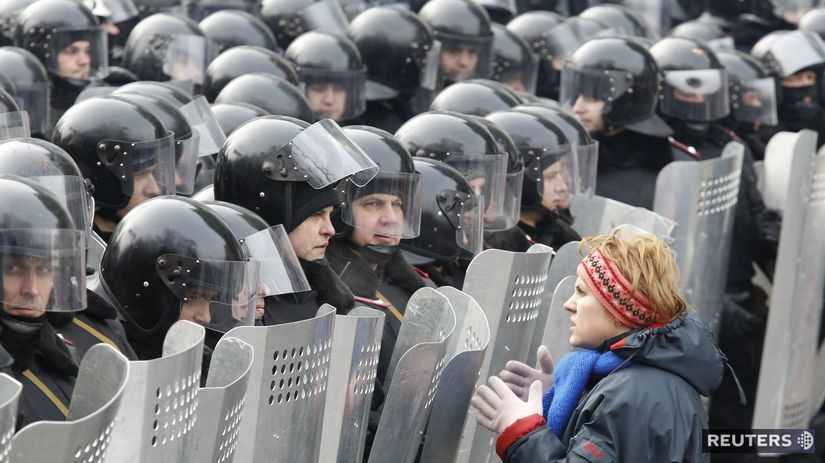 Ukrajina, Kyjev, protest