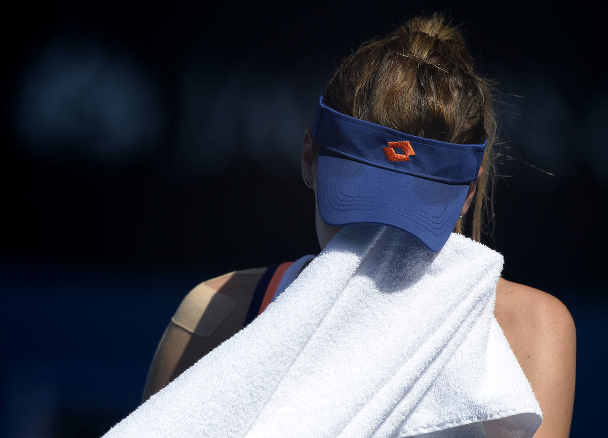 Frustrovaná Agnieszka Radwanska.