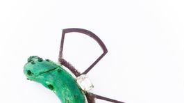 18- Brosna Elysia Crispata - Naplavene drevo z Indie  Alpaka  Granulat  Strass sklo