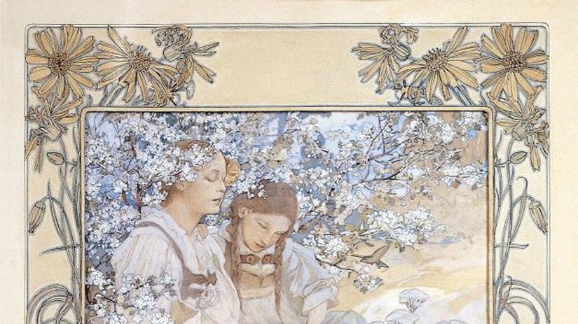 Alfons Mucha: Blahoslavení čistého srdca, 1906