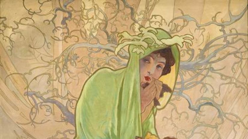 Alfons Mucha: Zima, 1901