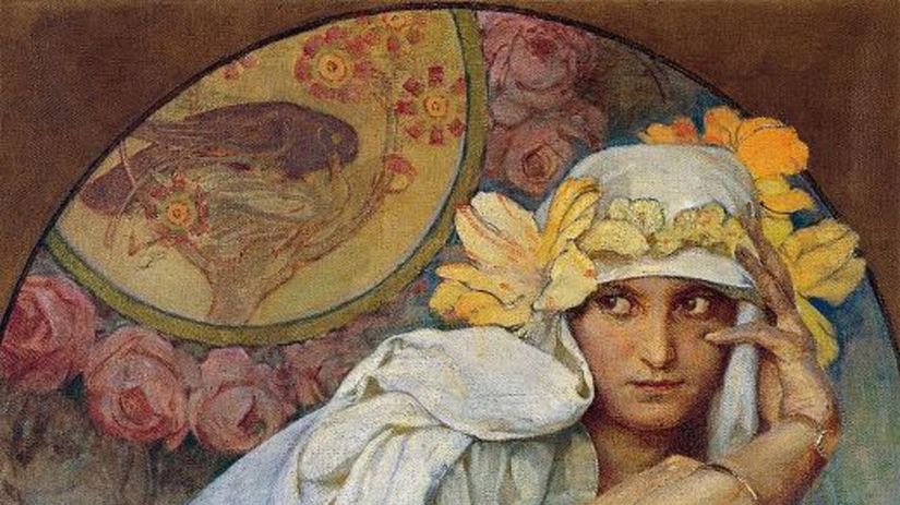 Alfons Mucha: Múza (Sibyla), 1920