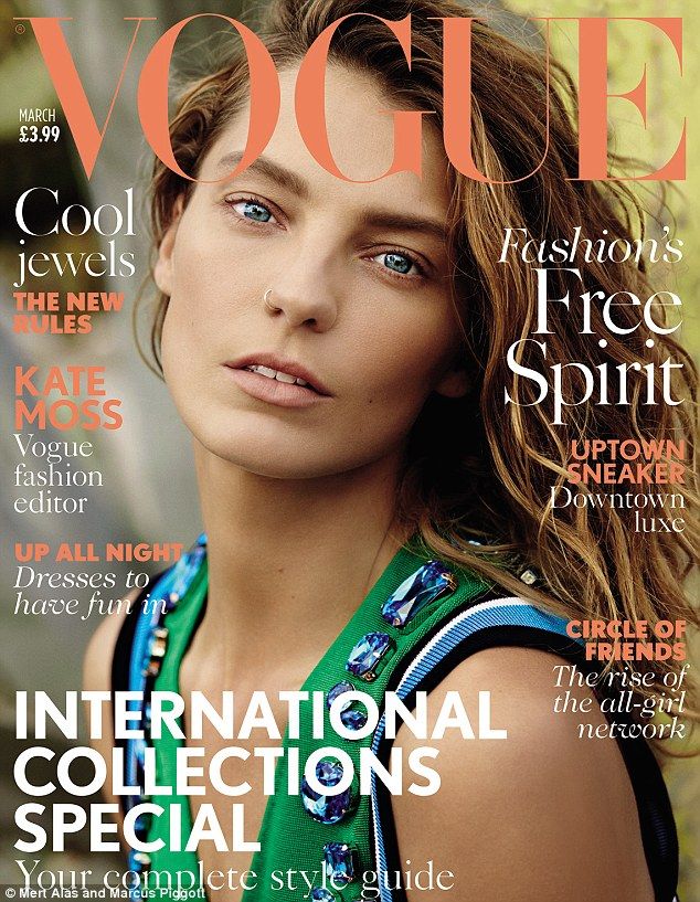 Modelka Daria Werbovy na titulnej strane...