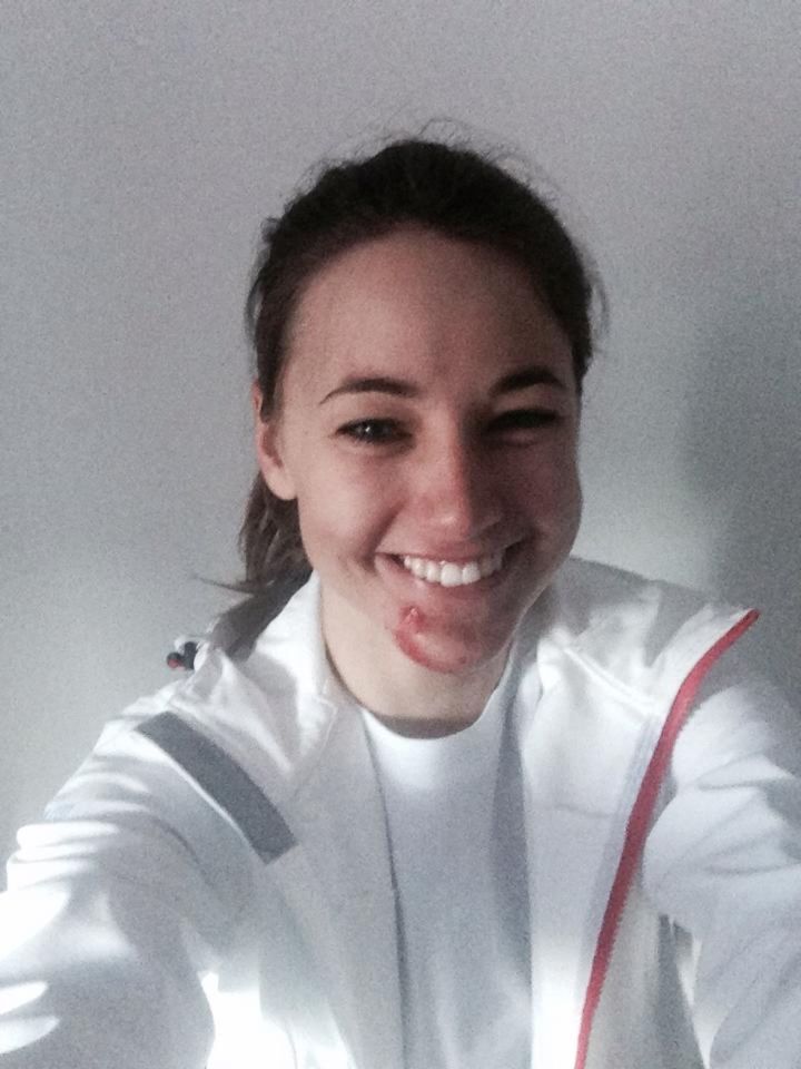 Trošku väčší polet na prvom skoku počas...