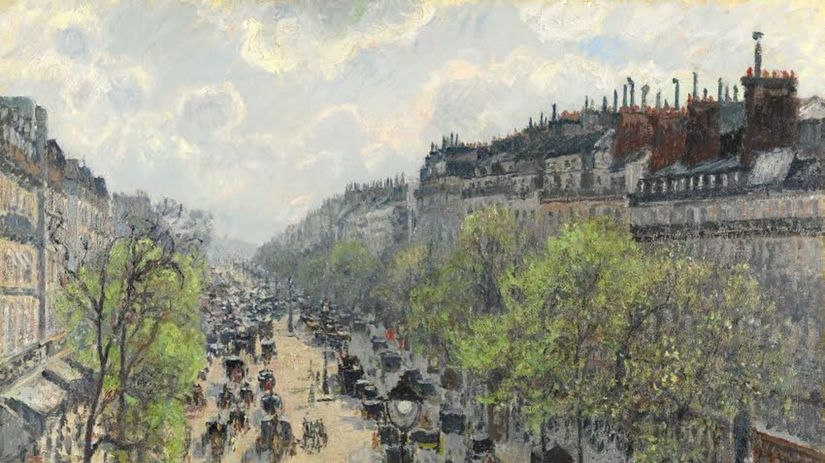 Camille Pissarro: Boulevard Montmartre, Matinée...