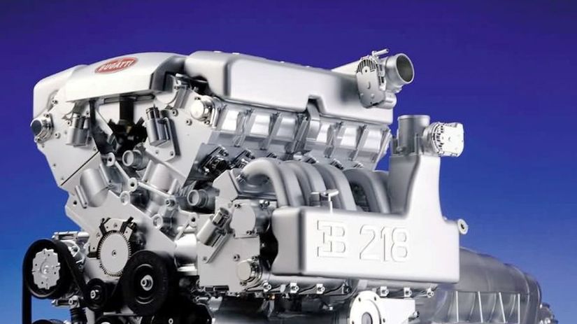 Koncepčný Veyron 18.4 používal 18-valcový motor...
