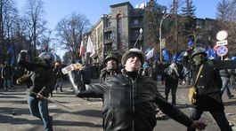 Ukrajina, policajný zásah, kríza, Kyjev, protesty