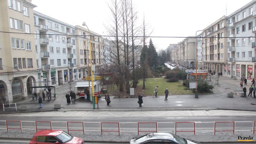 Aktuálny stav na žilinskom Bulvári.