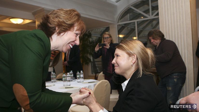 Ukrajiana, Catherine Ashtonová, Júlia Tymošenková