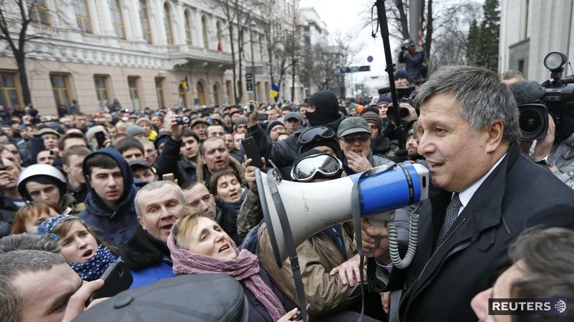 Dočasný ukrajinský minister vnútra Arsen Avakov.