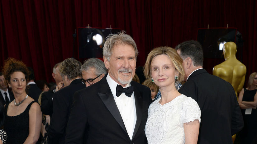 Herec Harrison Ford a jeho manželka Calista...