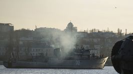 Ruská mínolovka Turbinist v ukrajinskom...