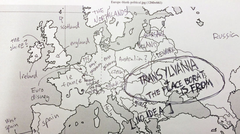 mapka Európa