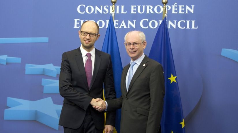 EÚ, Herman Van Rompuy, Arsenij Jaceňuk