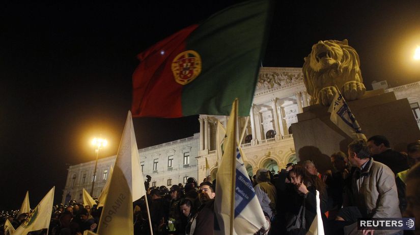 Portugalsko, policajti, demonštrácie