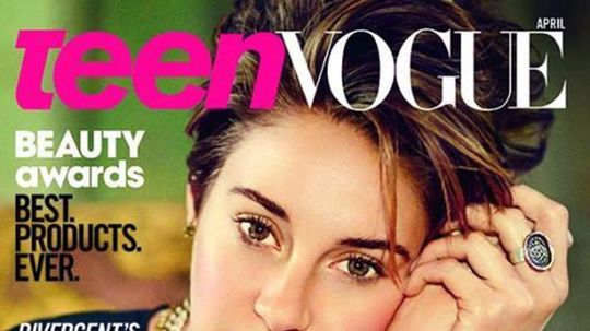 Herečka Shailene Woodley na obálke Teen Vogue. 