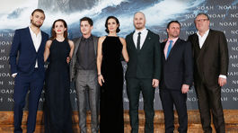 Douglas Booth, Emma Watson, Logan Lerman, Jennifer Connelly, režisér Darren Aronofsky, producent Scott Franklin a herec Ray Winstone