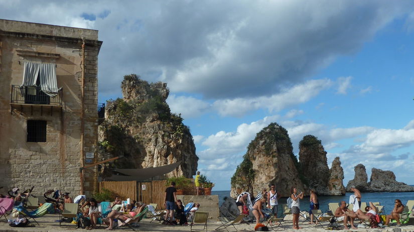 Tonnarra di Scopello, bývalá tuniaková fabrika.