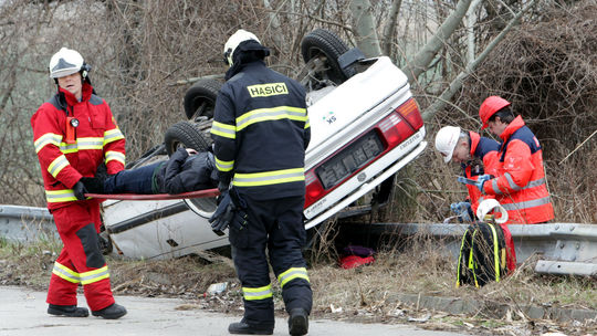 záchranári, nehoda