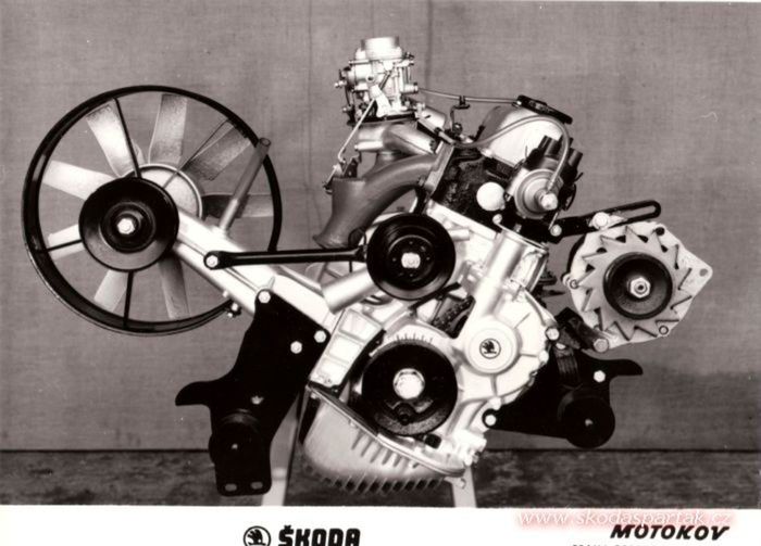 Motor Škody bol prvým motorom s hliníkovým...