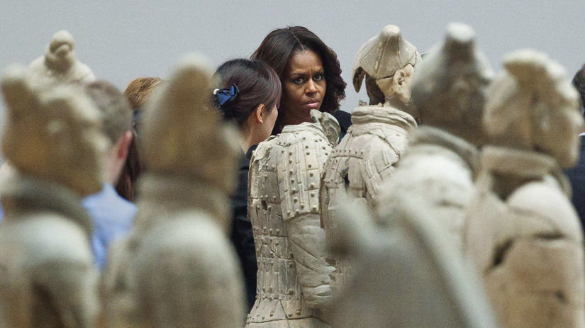 Michelle Obama, Čína, terakotoví bojovníci