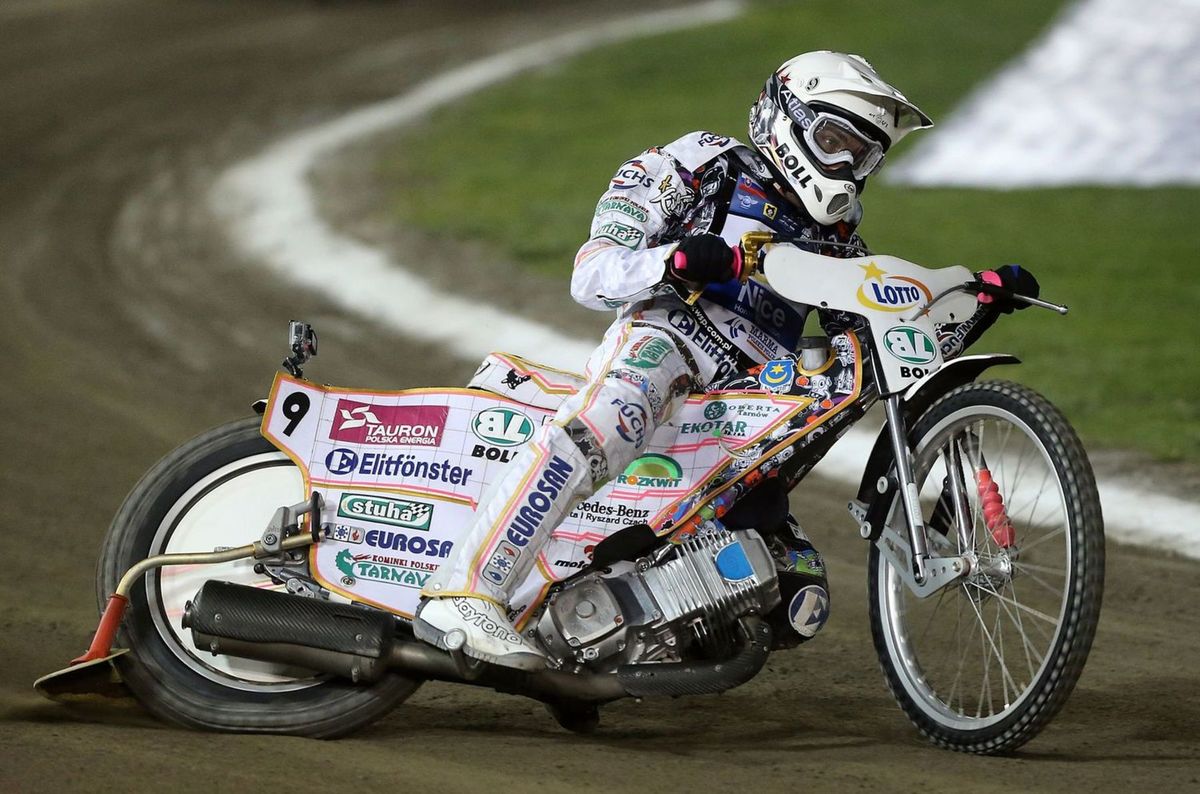 Martin Vaculík v akcii na plochej dráhe.