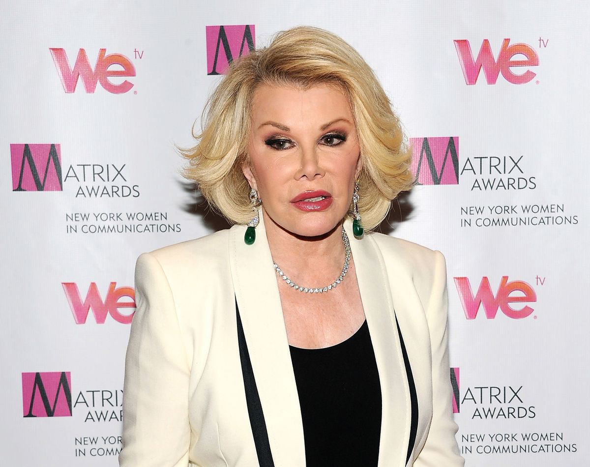 Moderátorka Joan Rivers.