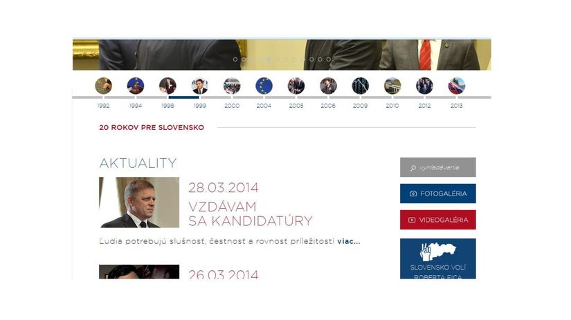 internetová stránka, Robert Fico, www.fico2014.sk
