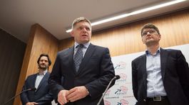 Robert Fico, Robert Kaliňák, Marek Maďarič, prezidentske volby 2014, Smer