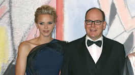 Monacký knieža Albert a jeho manželka - princezná Charlene