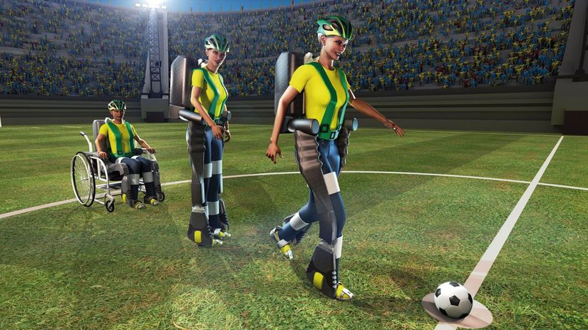 futbal, MS v Brazílii, vozíčkar