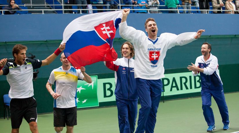 Slovensko, Davis Cup, radosť, tenis