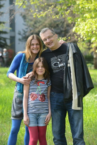 Katarína Feldeková s rodinou.