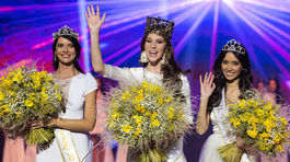 Prvá vicemiss Lucia Semanková, Miss Slovensko 2014 Laura Longauerová a druhá vicemiss Michaela Nguyenová.