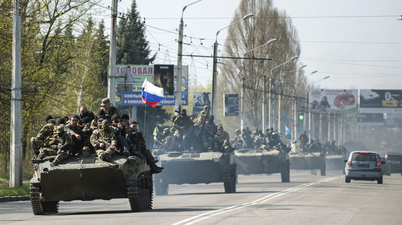 Ukrajina, Kramatorsk, tanky, vojaci