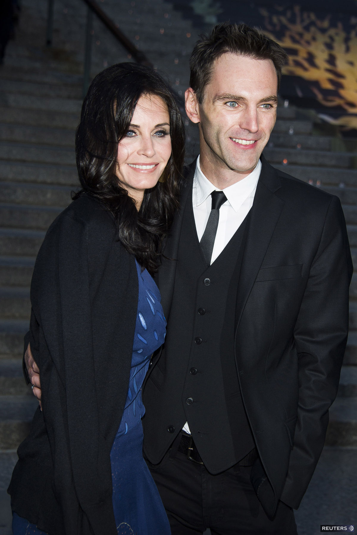 Courteney Cox a Johnny McDaid na párty Vanity...