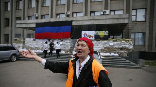 Momentka zo Slaviansku.