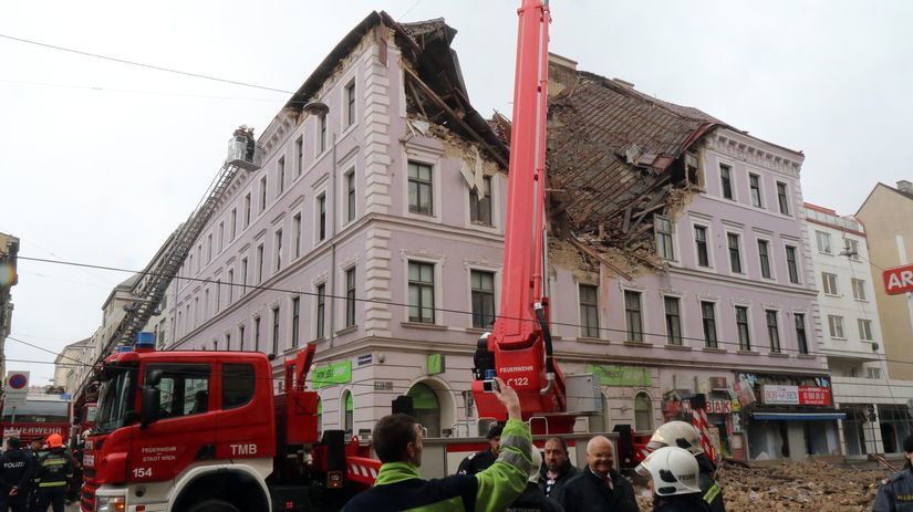 Viedeň, Rakúsko, výbuch, dom, explózia