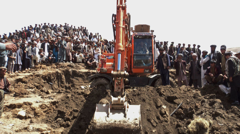 Afganistan, zosuv pôdy