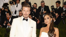 David Beckham a  Victoria Beckham boli neprehliadnuteľní. 