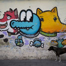 pes, grafiti