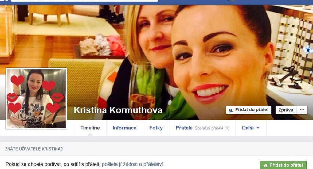Profil Kristíny Kormúthovej na sociálnej sieti...