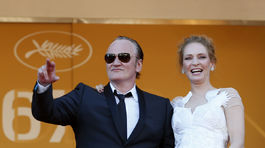 Quentin Tarantino a herečka Uma Thurman