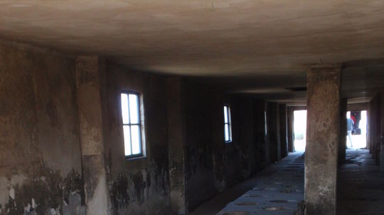 Toalety v Birkenau.