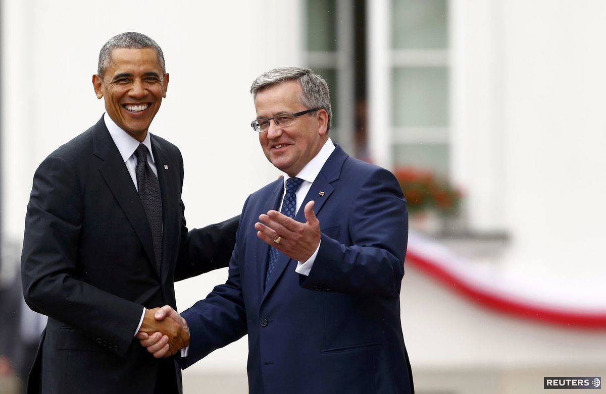 Barack Obama (vľavo) s Bronislawom Komorowským...