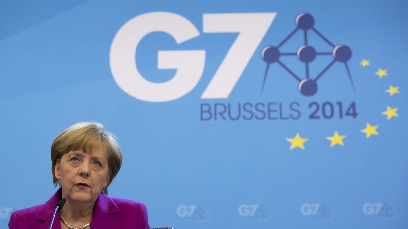 Brusel, Angela Merkelová , G7