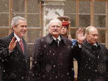 Gašparovič, Putin, Bush